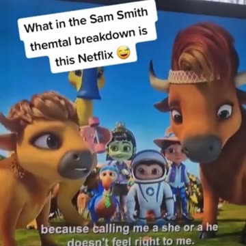 Children's indoctrination on identity ideology by western media Netflix.