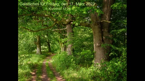 Geistliches für Freitag, den 17. März 2023