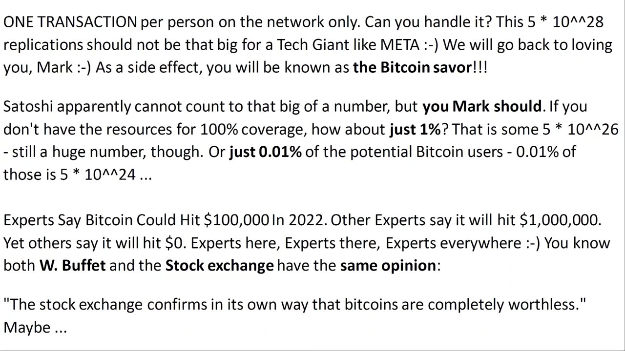 #Bitcoin / #Blockchain cannot #Scale over 2% - Why?