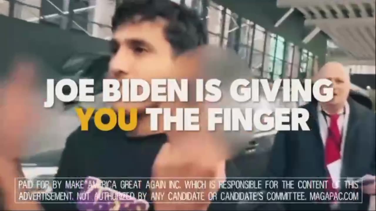 New Trump ad -Joe Biden is giving you the middle finger