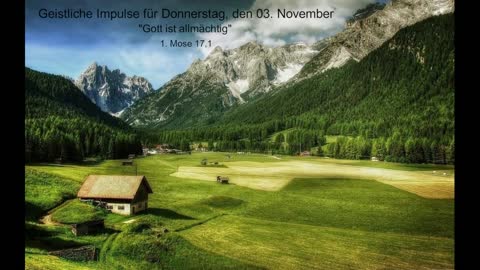 Geistliche Impulse für Donnerstag, den 03. November