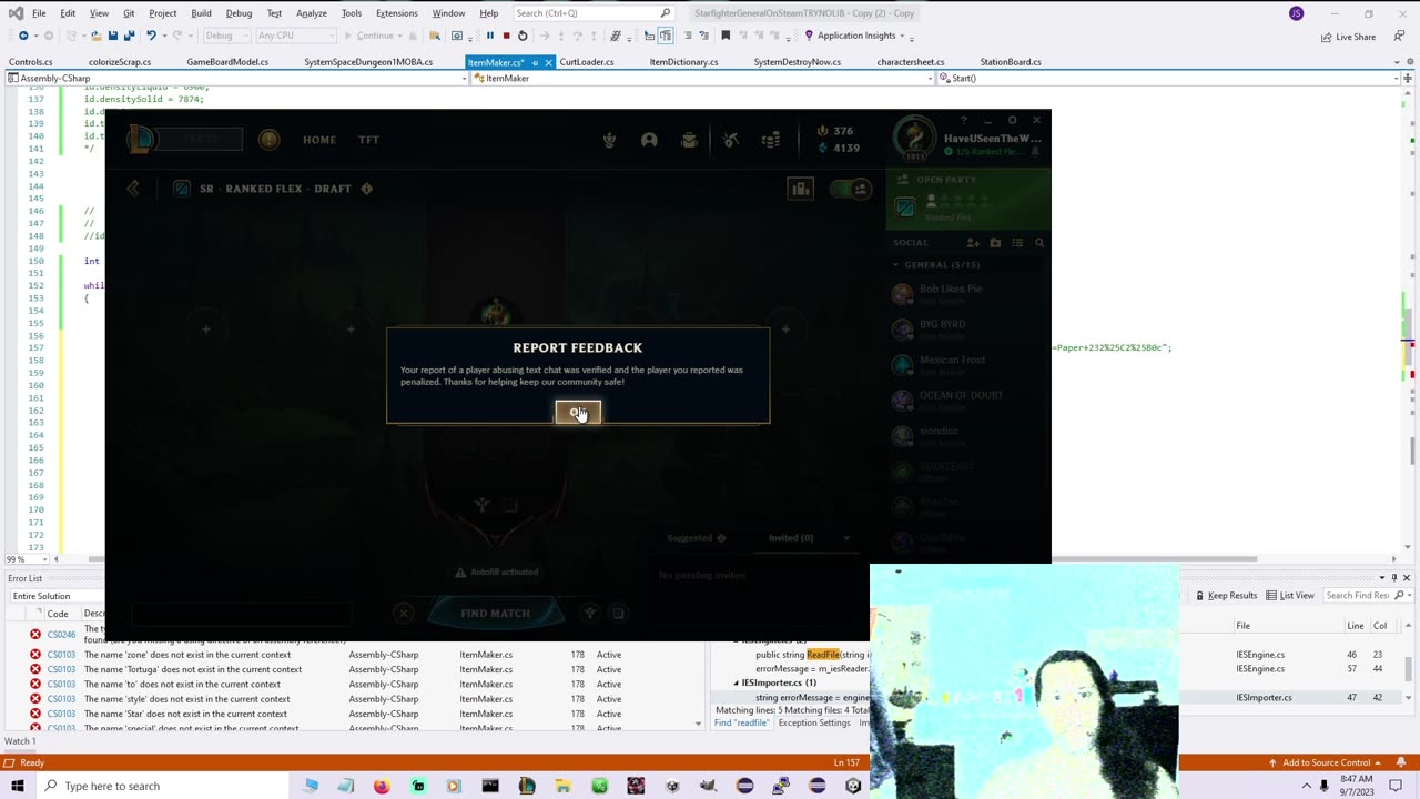 This is what happens when RIOT takes action on a 9v1 loss trader
