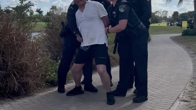 Guy Arrested at Florida Golf Course