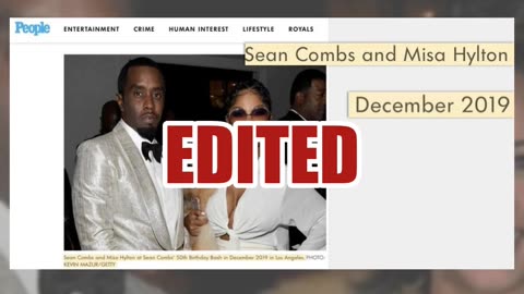 Fact Check: Altered Photo Of Sean 'Diddy' Combs Has Kamala Harris Added In Place of Misa Hylton