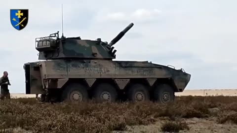 First footage of a Polish 120mm KTO Rosomak in Ukrainian Service.