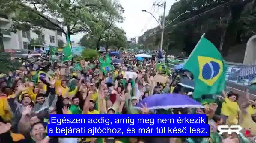 A „Mi, a nép” hatalmas demonstrációja Brazíliában