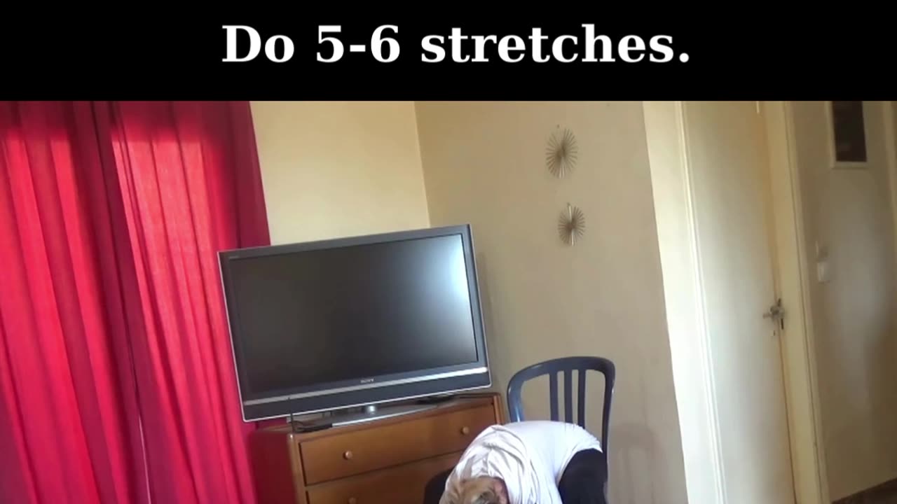 Effective Stretching Of The Back To Relax the Spine and Internal Organs