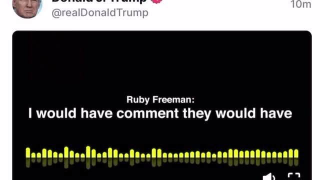 Ruby Freeman admitting her guilt via @TikTokNews45