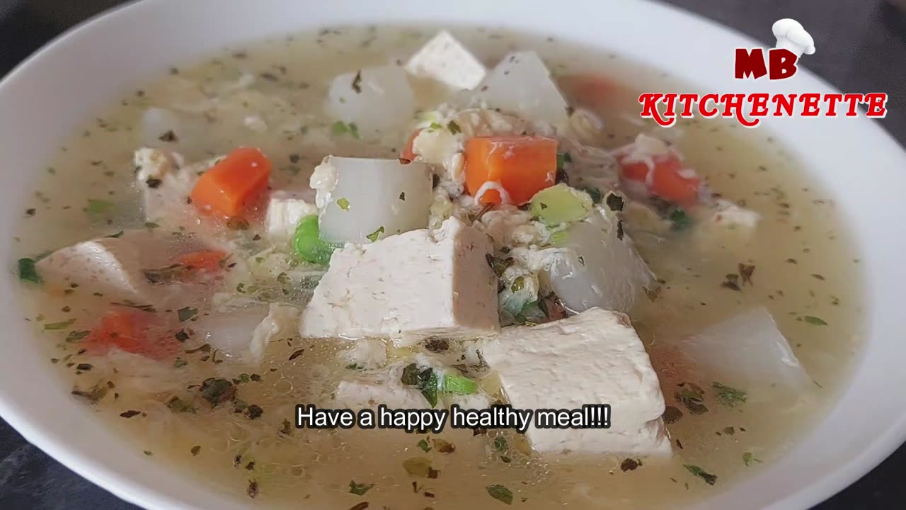 Tofu and radish first fry the tofu or fry the radish first? how to make the silky soup. Easy tips