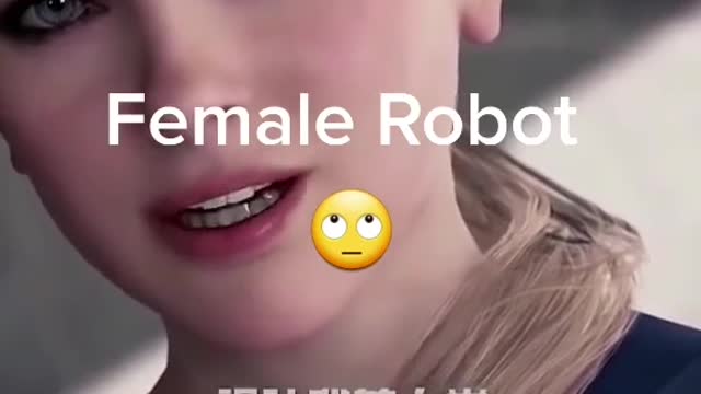 Robot girl talking like a human