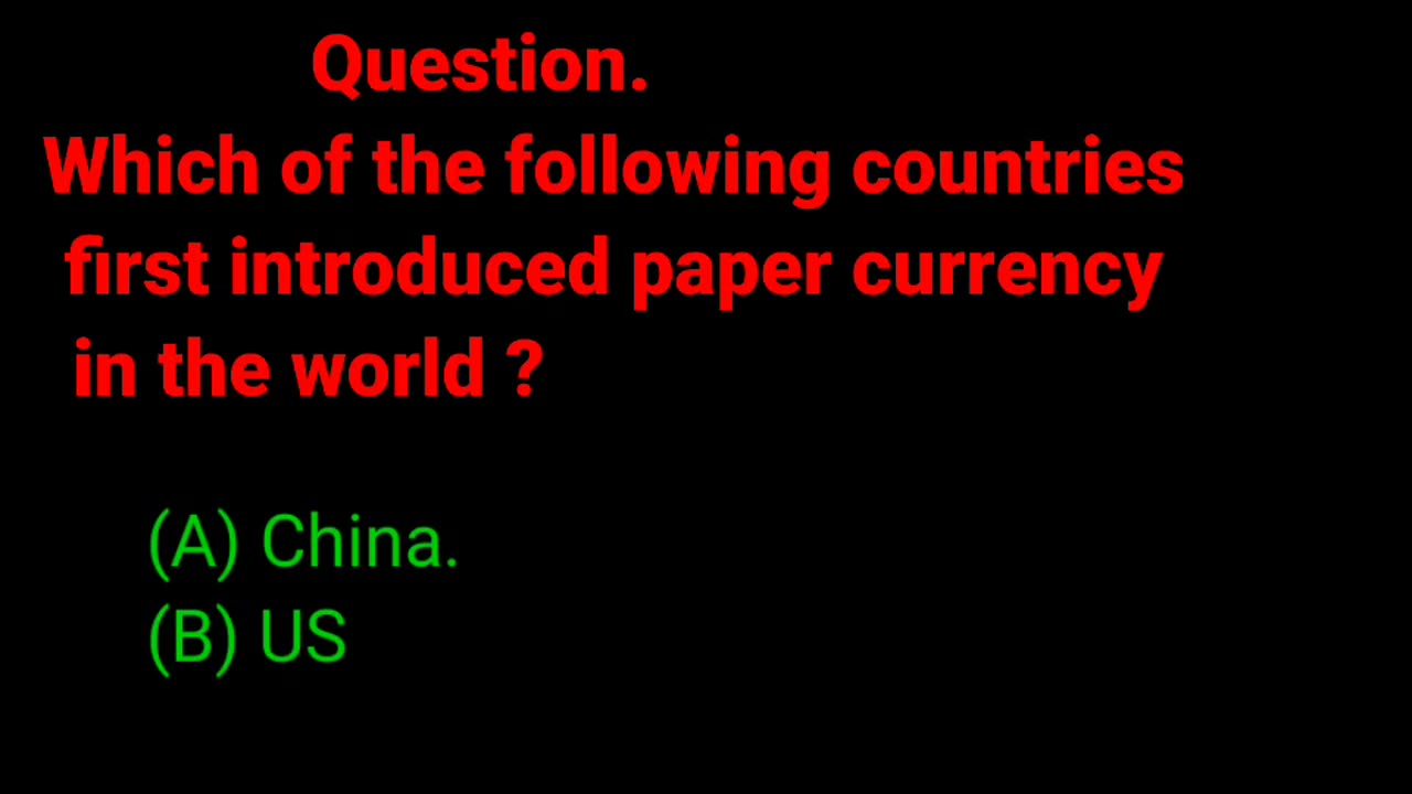 knowledge about the paper currency