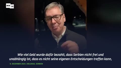 Glasklare Ansage des klugen Präsidenten von Serbien, Vucic