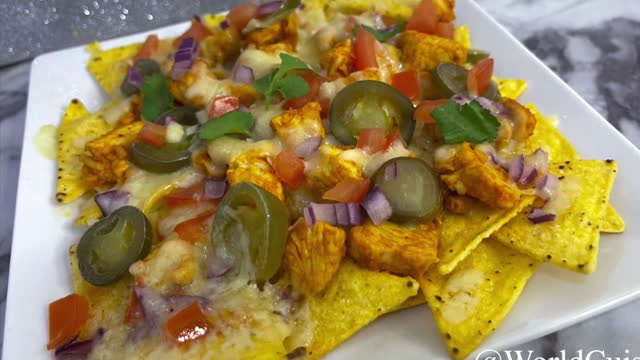 Loaded Chicken Nachos