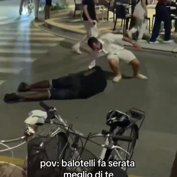 Balotelli hits back after viral video showed him falling in the street