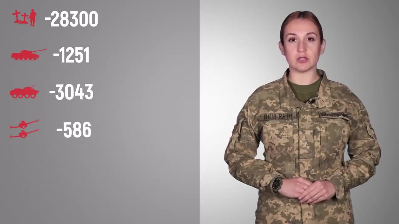 Total enemy combat losses from 24.02 to 18.05