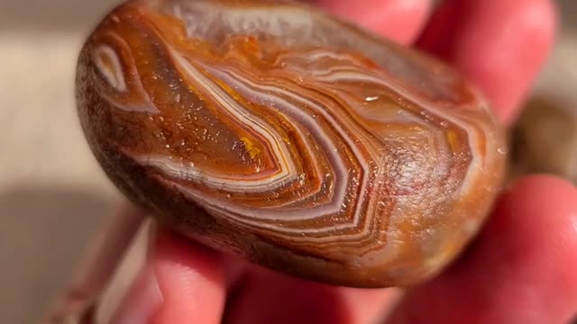 Wrap-Around and Water-Washed. An AMAZING raw (as found) Lake Superior Agate!