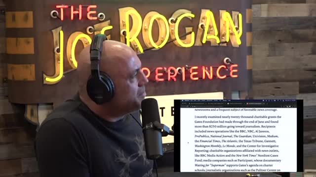 Joe Rogan on Bill Gates giving $319 million to media outlets.