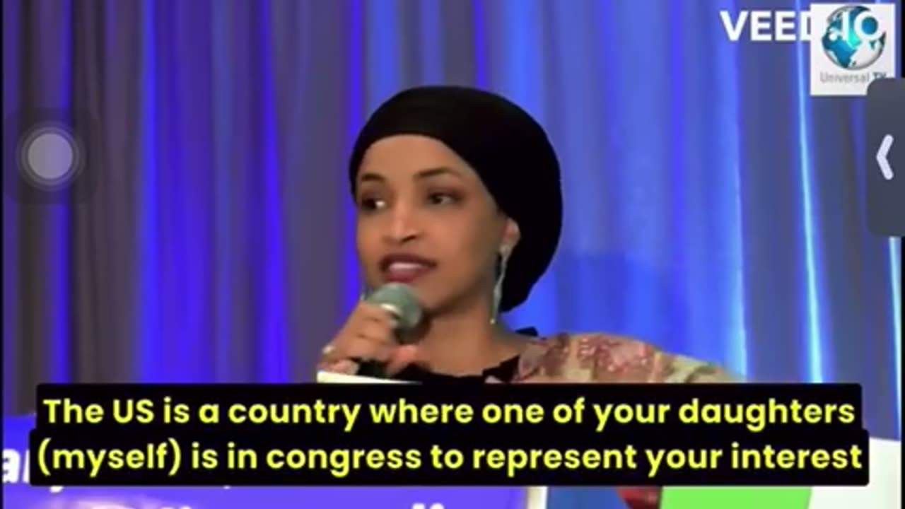 Ilhan Omar telling people that Somalians tell our government what to do