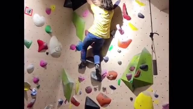 Indoor rock climbing