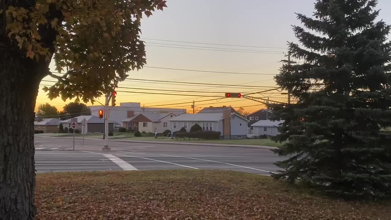 A Frosty Morning Sunrise In Moncton New Brunswick Canada On A Brisk Fall Morning