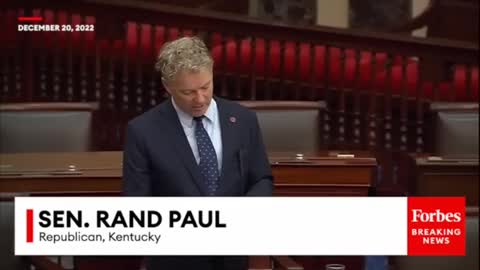 WATCH: Rand Paul Calls Out STUNNING Examples of Gov’t Waste
