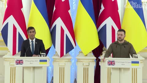 Rishi Sunak arrives in Kyiv to meet Ukrainian president Volodymyr Zelenskiy