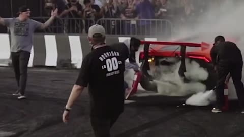 Lamborghini Crashes & Burst Into Flames AT HOONIGAN BURNYARD #dde #dailydrivenexotics #subscribe