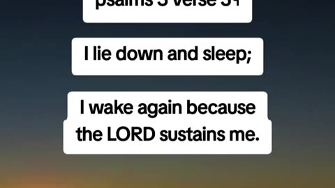 Psalms 3 verse 5