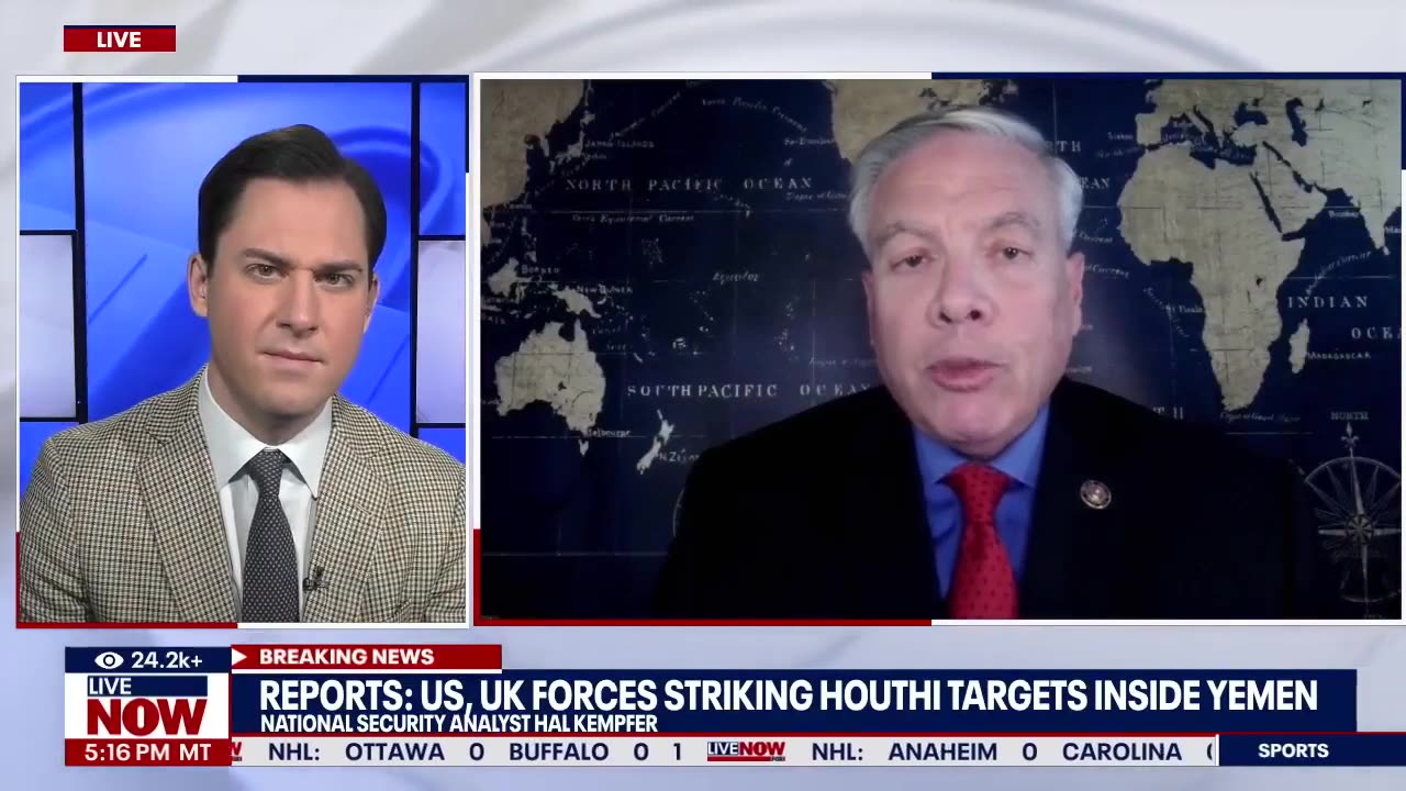 US airstrikes in Yemen- Houthis bombed by US, UK militaries - LiveNOW from FOX