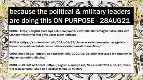 NEWS as of 28AUG21 COMMUNISM