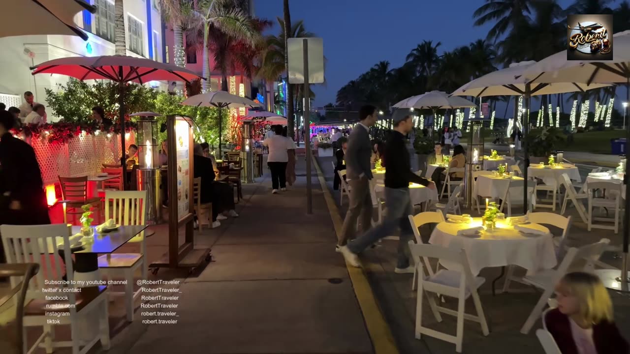 How was 2024 New Year's Eve ? famous Ocean Drive Miami Beach, full walking tour