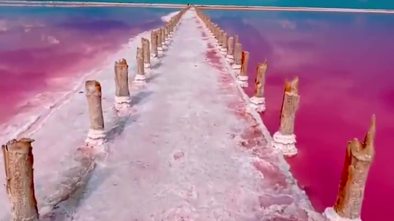 Pink Water In Crimea