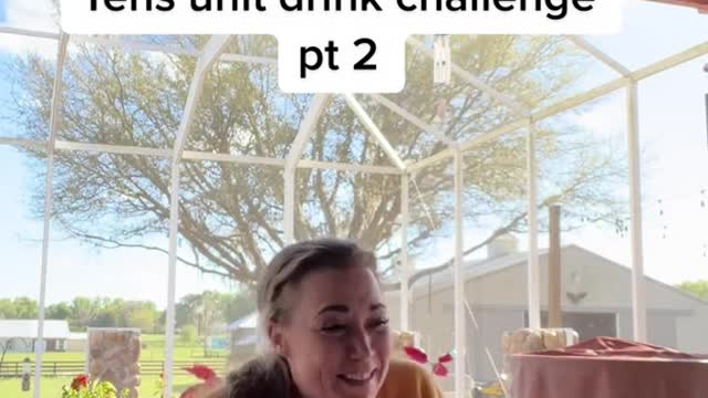 Trying the TENS Unit Drink Challenge