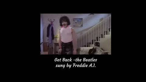 Get Back (last verse) sung by Freddie Mercury A.I.