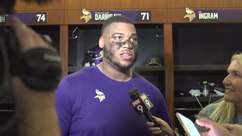 Locker Room Sound_ Christian Darrisaw _ Vikings-Packers Week 1