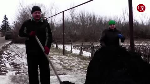 DAILY Life AROUND SOLDER, Ukraine: people living in frontline village near Soledar...