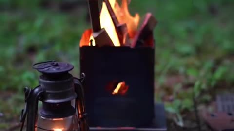 Breakfast at campsite