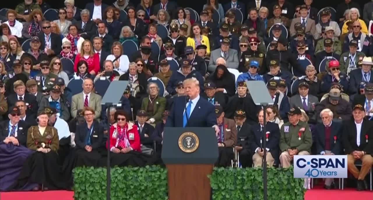 Today marks the 78th anniversary of D-Day. Trumps speech at the 75th Anniversary at Normandy.