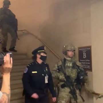 FBI squad inside the Capitol building