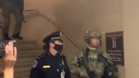 FBI squad inside the Capitol building