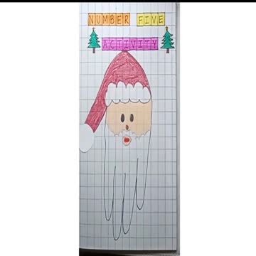 Number5ActivityForPreschool|Number5ActivityForKindergarten |Number5ChristmasActivityForKindergarten