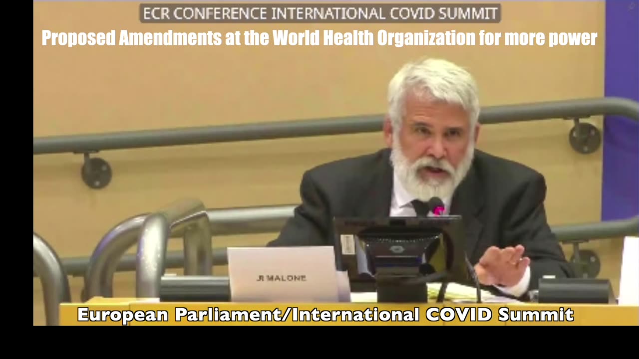 European Parliament Meeting of the International COVID-19 Summit, May 2023 IHR Video