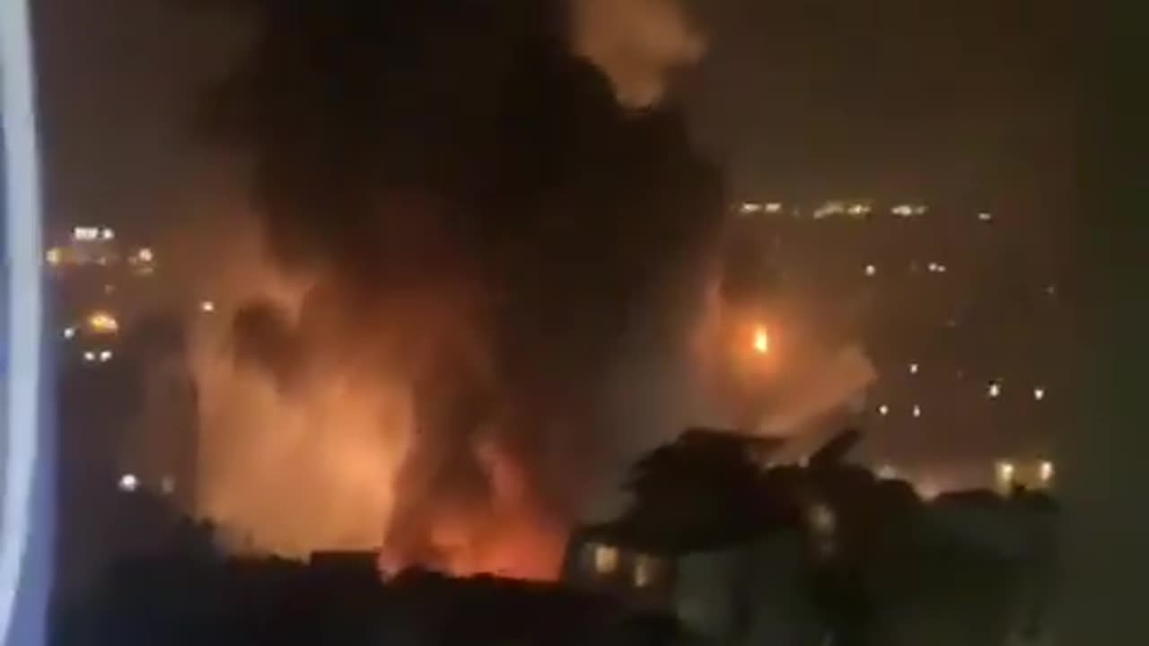 Scenes of violent Israeli raids targeting the southern suburbs of Beirut