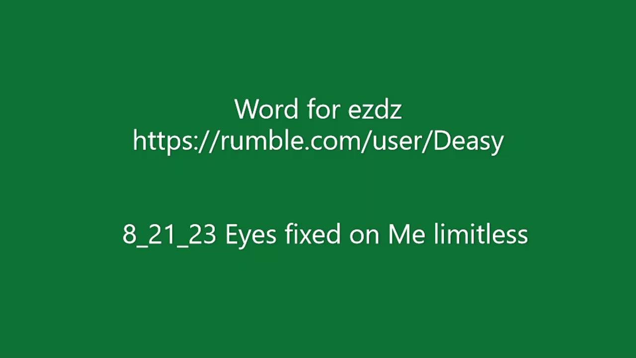 8_21_23 Eyes fixed on Me limitless