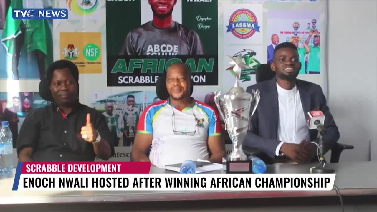 Enoch Nwali Hosted After Winning African Scrabble Championship