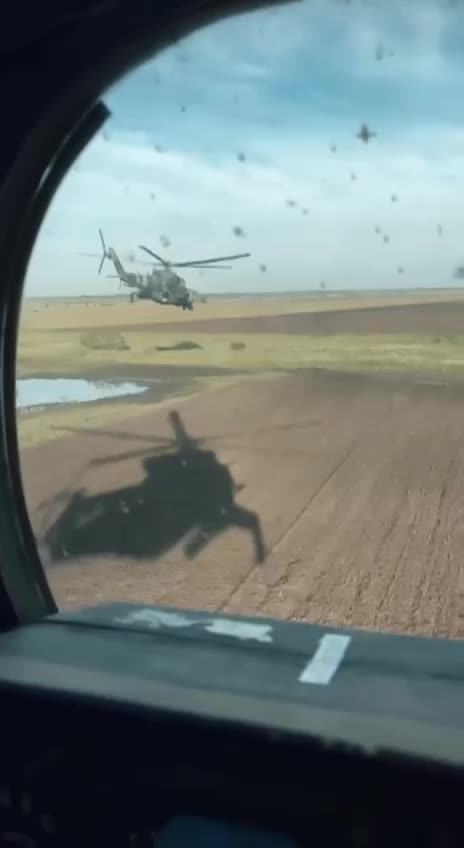 Footage from Ukrainian Mi24 Pilots