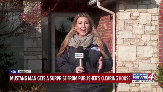 Mustang man gets a surprise from Publisher's Clearing House