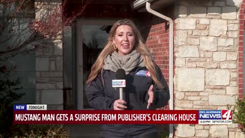 Mustang man gets a surprise from Publisher's Clearing House