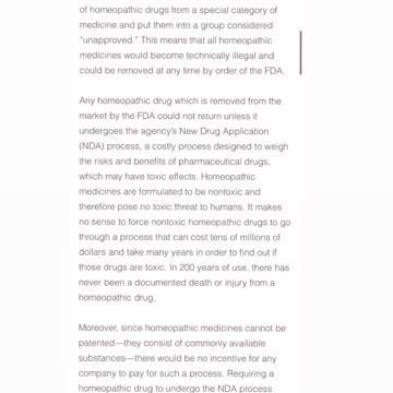 Health - FDA - Wants To Remove Homeopathic Remedy's