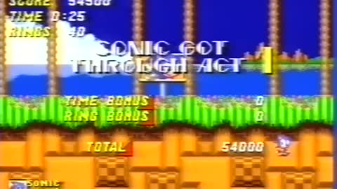 Sonic The Hedgehog 2 Act 1 - 25 second speedrun